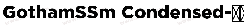 GothamSSm Condensed字体转换
